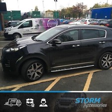 KIA SPORTAGE 2016-2021 OEM STYLE STX RUNNING BOARDS SIDE STEPS – LOGO