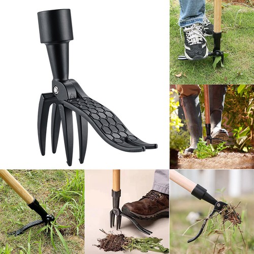 Stand weed puller - stand‑up, root