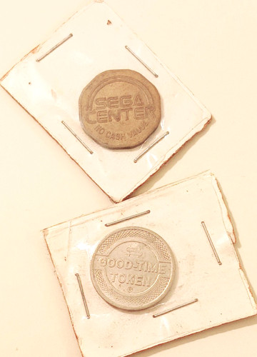 Vintage arcade token lot sega - arcade,