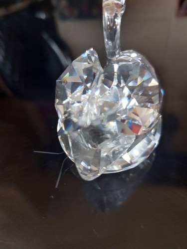 Laser etchedswan crystal - laser,