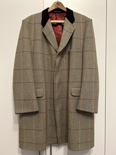 Crombie Long Brown Tweed