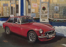 MG MGB GT V8 British Classic Car Christmas Xmas Card