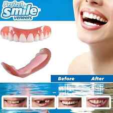 Snap On False Teeth Upper & Lower Dental Veneers Dentures Tooth Cover Set Soft*