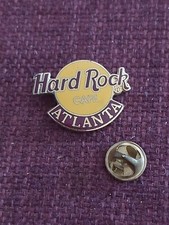 B/Hard Rock Cafe pin Atlanta Classic Logo pin , small brown banner