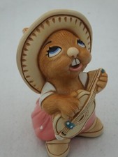 "ROCKY" PENDELFINS RABBITS HANDCRAFTED STONEWARE No Box