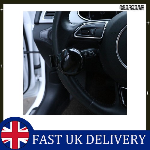 Universal black steering wheel - black,