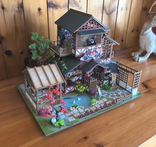 Oriental dolls house diorama - oriental,