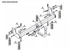 Swan Neck Tow Bar For JEEP
