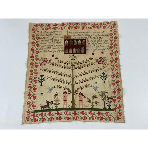 Antique 18thc hand - 18thc, embroidered