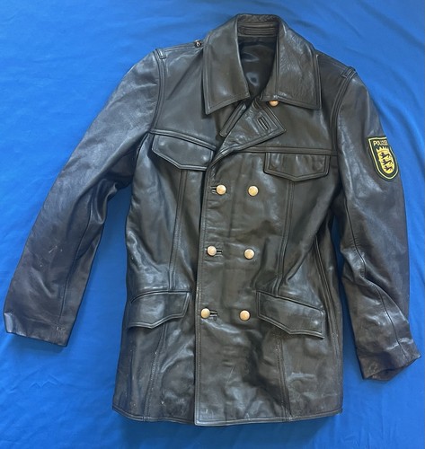 Vintage german police leather - german,