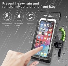 Bicycle Motor Bike 360 Waterproof Phone Case Mount Holder For All Mobile Phones