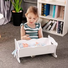 Doll Cradle Cot Crib for Up To