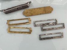 7 Letterpress Print Cabinet Hardware & Labels Hamilton Pull Keystone ATF Foundry