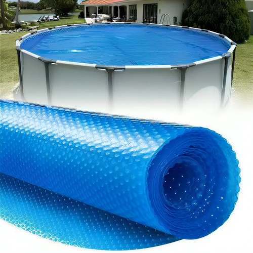 Solar pool cover bubble - cover, heat