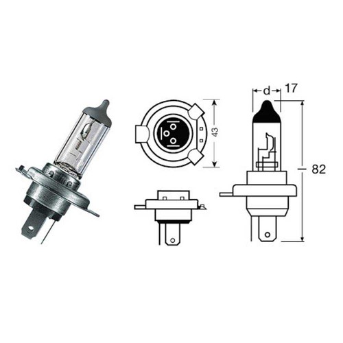Lamp 12v 55w - lamp, h4