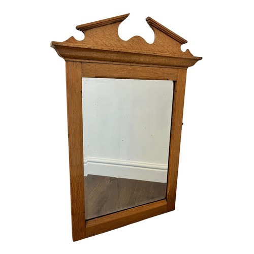 Antique oak dresser mirror - oak,