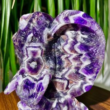 3.04LB High quality amethyst elephant hand carved art for home decoration