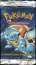 1999 Pokemon GERMAN 1st Edition Base Set Turtok-Blastoise Booster Pack Sealed