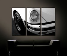 VINTAGE FRONT DETAILS PORSCHE 911 CARRERA Canvas Picture Classic Car Sports Car