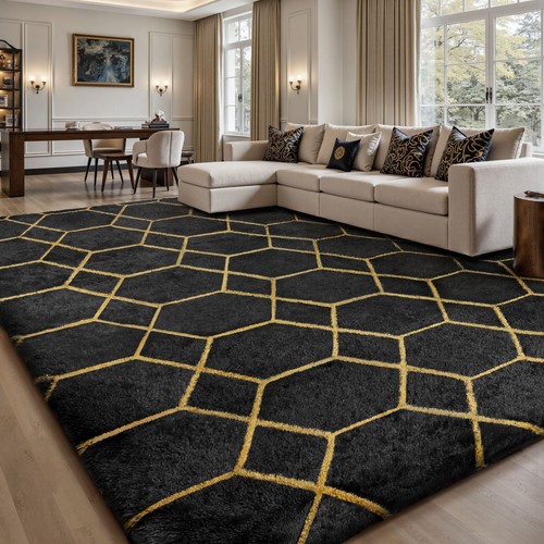 Fluffy rugs large shaggy - rugs, rug