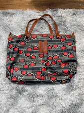 Marc by Marc Jacobs | 'Tate' Nylon Tote Bag | Black/Red Hearts
