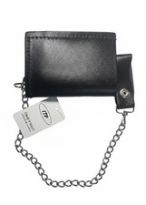 Mens Leather Biker Wallet with