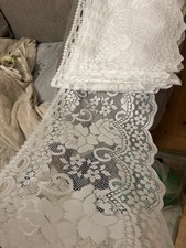 White Lace Curtain Valances