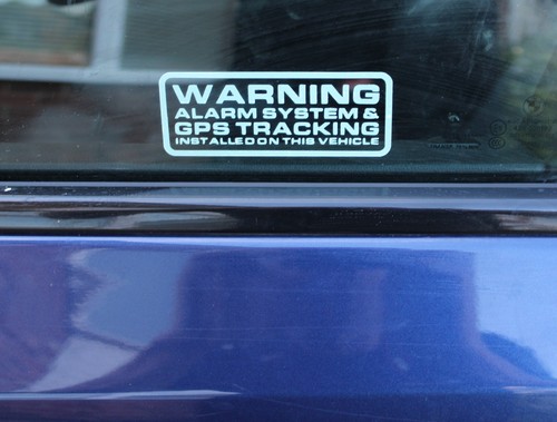 Car alarm stickers security - alarm,