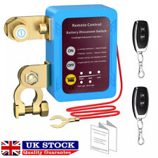 12V Car Battery Disconnect Isolator Relay Master Switch W/ 2pcs Wireless Remote