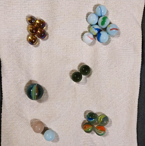 Mixed lot vintage marbles - vintage,
