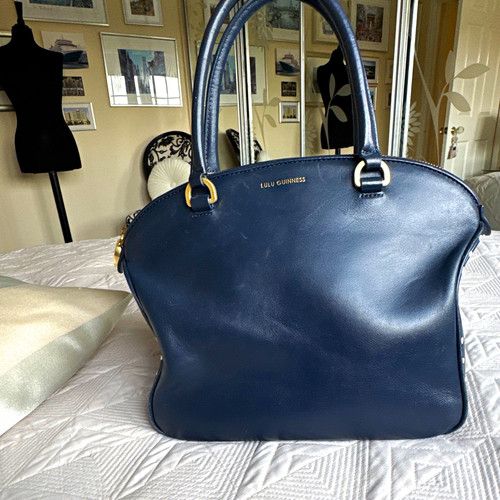 Lulu guinness navy leather - guinness,