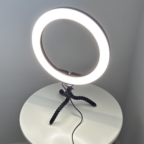 Led dimmable ring light black - light,