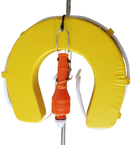 Yellow man overboard rescue - man,