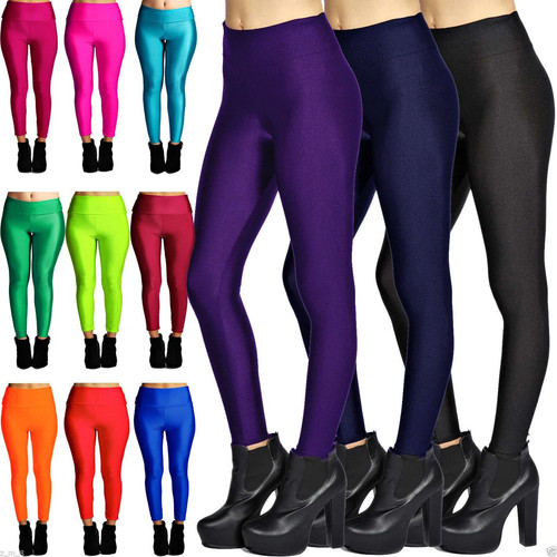 New women shiny high waist - shiny,