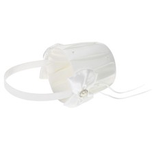 .7 * 7 Inches White Satin