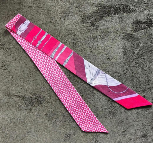 Hermes twilly clic - twilly, pink