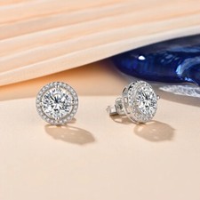 1ct Earrings White Gold