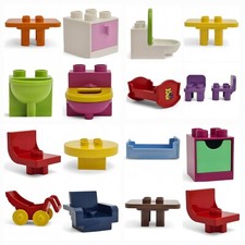 LEGO Duplo Furniture, Spare Parts Chairs, Table, Bed, Sink, Toilet..