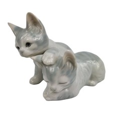 Retro M&S St. Michael Porcelain Two Kittens Figurine Japan