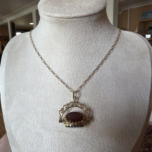 Vintage 9ct gold onyx - vintage,