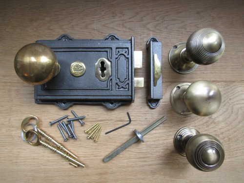 Solid brass door - knob, &