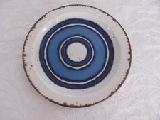 Midwinter Stonehenge Moon Stoneware-Blue Bands-England -Bread Plate 7"