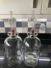 Demijohn vintage x2 Glass