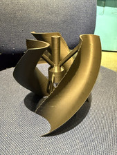 Vertical Axis Wind Turbine Blades VAWT 150x150x150mm Savoniov Helix