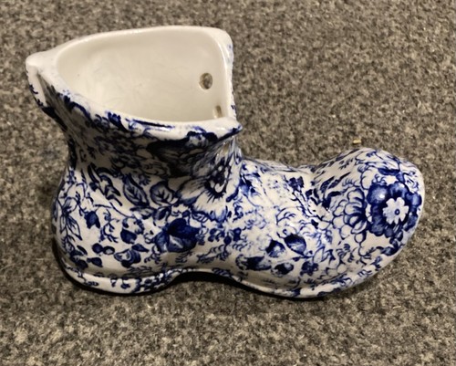 Blue and white transferware - and,