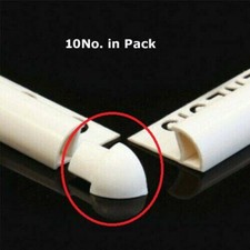 10 No.External Corner Piece forGenesis Tile Trim ETR White&SoftCream 6,8,10,12 