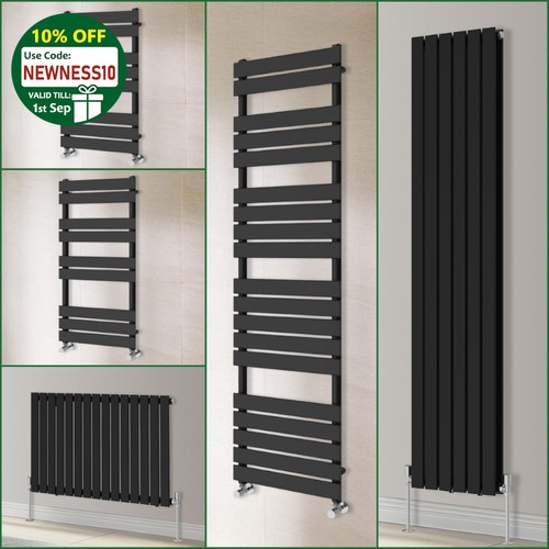Black flat panel bathroom - black,