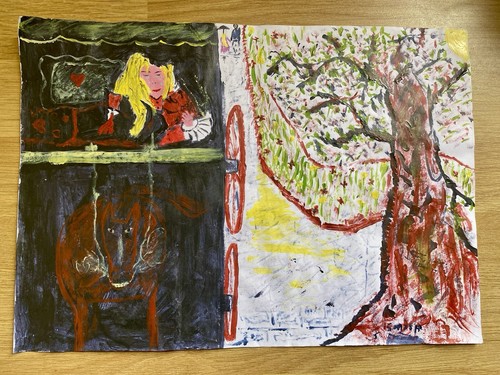 Authentic prison art a4 - prison, on