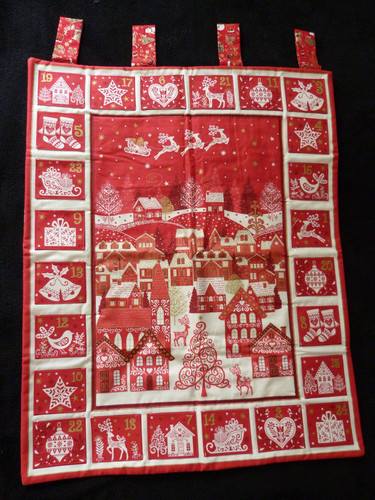 Christmas advent calendar with