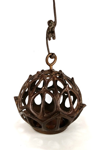 Cast bronze lotus - bronze,